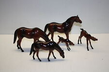 Vintage Hartland Lot of 5 Horses - Stallion, Mare, (2) Foal, Colt  - GC picture