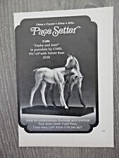 1971 PRINT AD, Pace Setter, Cybis Porcelain Colts, 