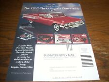The Franklin Mint 1960 CHEVY IMPALA CONVERTIBLE 1997 Magazine Ad with ORDER FORM picture