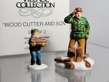 Department 56 Heritage Village Collection Wood Cutter & Son #59862 picture