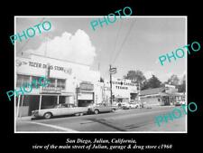 OLD 8x6 HISTORIC PHOTO OF SAN DIEGO CALIFORNIA MAIN STREET OF JULIAN c1960 picture
