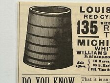Kalamazoo Michigan Vintage Print Ad Williams Manufacturing Round Tanks Machinery picture