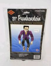 New Vintage Beistle Halloween  21” Frankenstein Action Dancer Die Cut Honeycomb picture