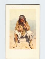 Postcard Moki Native American Cigarette Smoker picture