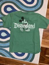 Disneyland Hanes Mickey Mouse T Shirt Green Size Medium picture