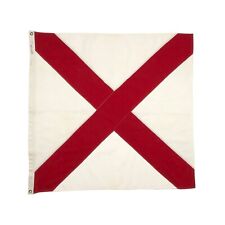 Vintage Cotton Square Alabama State Flag Cloth American Nautical V Old USA picture