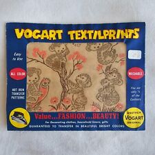 Vintage Vogart Hot Iron On Transfer Pattern Textilprints Bears Clothing Decor picture