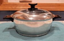 Vtg Rena Ware 3 Quart Round 3 Ply 18-8 Stainless Pot With Lid USA picture