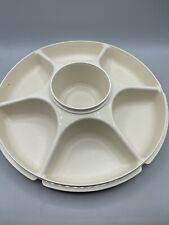Tupperware 1665-1 Divided Serving Tray Container No Lid Dip Cup -no lids picture