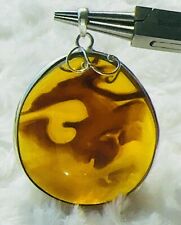 99+ MYO Handmade Silver Burmite Amber Pendent with Beautiful inclusions.. picture
