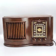 Rare VTG 1940's SONORA Model RCU 208 Tabletop Radio Wood Cabinet Tested VIDEO picture