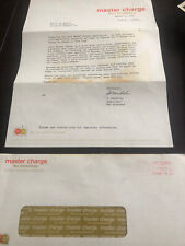 Vintage Master Charge Credit Card Application Letter Rejection 1970s picture