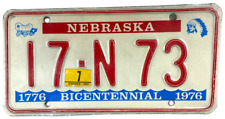 Vintage Nebraska 1981 Auto License Plate York Co 17-N 73 Man Cave Wall Decor picture