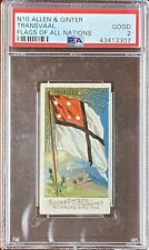 1890 N10 Allen & Ginter Flags Of All Nations TRANSVAAL PSA 2 GOOD picture