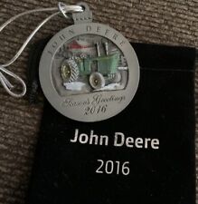 2016 John Deere Pewter Christmas Ornament -NEW picture