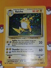 Pokémon TCG Raichu Base Set 14/102 Holo Unlimited Holo Rare picture
