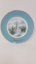 Vintage AVON Christmas Plate Series COUNTRY CHURCH 9