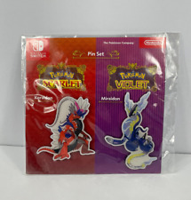 Pokemon Scarlet and Violet Pin Set Koraidon and Miraidon Gamestop Exclusive picture