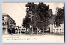 1906. MANCHESTER-BY-THE-SEA, MASS. THE SQUARE. POSTCARD SZ23 picture