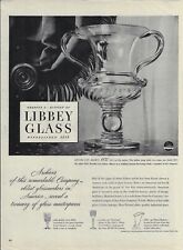 Vintage Libbey Glass Blown Loving Cup Wedding Present George Dale Print Ad~1946 picture