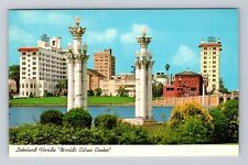 Lakeland FL-Florida, Lake Mirror, Citrus Center, Antique Vintage Postcard picture