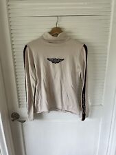 Harley Davidson Shirt Women’s M Tan turtle neck Long Sleeve Spell Out picture