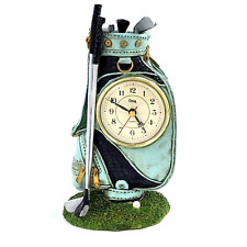 Crosa Golf Bag Clock-9.75 Inches Tall- High Quality Resin picture