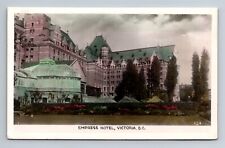 Empress Hotel Victoria British Columbia Tinted Canada Postcard c1942 picture