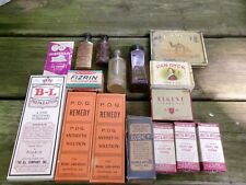 Assortment of Old Medicine & Cigarette Boxes/Bottles, See Pictures picture