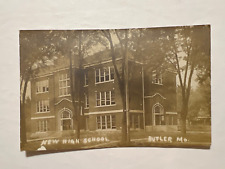 RPPC Photo Postcard New High School Butler Missouri picture