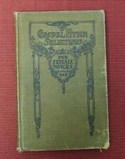 Antique Hymnal Gospel Hymns Selections for Female Voices ROSCHE Songbook HB picture