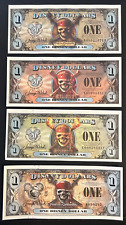 Pirates of the Caribbean 2007 & 2011 Disney Dollar All Pirates Set Of 4 picture