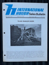 Rare February 1985 International Hough TD-20E Crawler Dozer Bulletin 31 pages picture