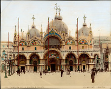 Italy, Venice, Facade della Chiesa S. Marco, P. Salviati Vintage print, T picture