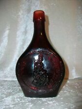 Vintage 1969 Wheaton Betsy Ross Sews 1st American Flag Glass Decanter Bottle picture