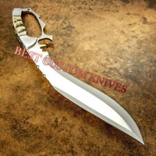 STUNNING CUSTOM MADE FORGED STEEL, MACHETE, KUKKRI, TACTICAL, COMBAT, SURVIVAL picture