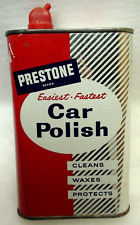 Vintage Prestone Car Polish Pint Can Full NOS Eveready Union Carbide New York picture
