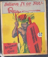 Ripley's Believe It Or Not #22/  R21 Wolverine Cards -1937  SCOURAGE OF GOD picture