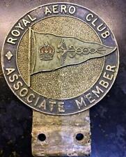 Used Original Genuine Car Mascot Badge : Royal Aero Club No 1519 picture