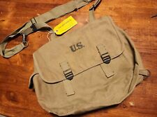 WW2 Mint With Name Tag US ARMY USMC M1936 Musette Field Bag Original Dated 1942 picture