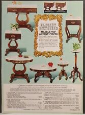 1971 Sears Ad. Victorian Marble Top Accent Pieces Lyre Coffee Table Lamp Table picture