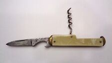 KENT NYC Vintage Pocket Knife w/ Can Opener, Corkscrew Combo VG Condition RARE picture