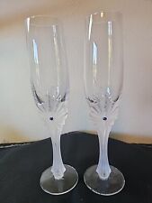 A Pair Of Austrian Stolzle Kristall Champagne Flutes picture