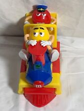 M&M Train Red Yellow Toy Collectible not working  Christmas Decoration only picture
