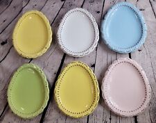 6 Easter Pastel Egg Plates Hobby Lobby 2021 Food Dishwasher Microwave Safe picture
