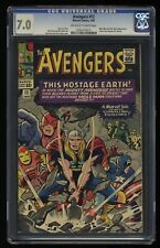 Avengers #12 CGC FN/VF 7.0 Thor Iron Man Captain America Stan Lee Script picture