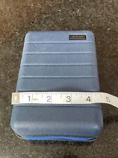 Away United Airlines Mini Luggage Amenity Toiletries Suitcase Travel Blue EMPTY picture