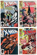 Uncanny X-Men #210-213 FVF Set MUTANT MASSACRE 210 211 212 213 LOT 1986 Marvel picture