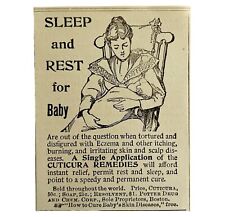 Cuticura Sleep Rest Medical 1894 Advertisement Victorian Quack Medicine ADBN1hh picture