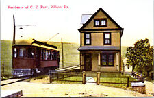 Rillton Pennsylvania Railway Postcard Trolley Interurban Tram RPPC Reprint picture